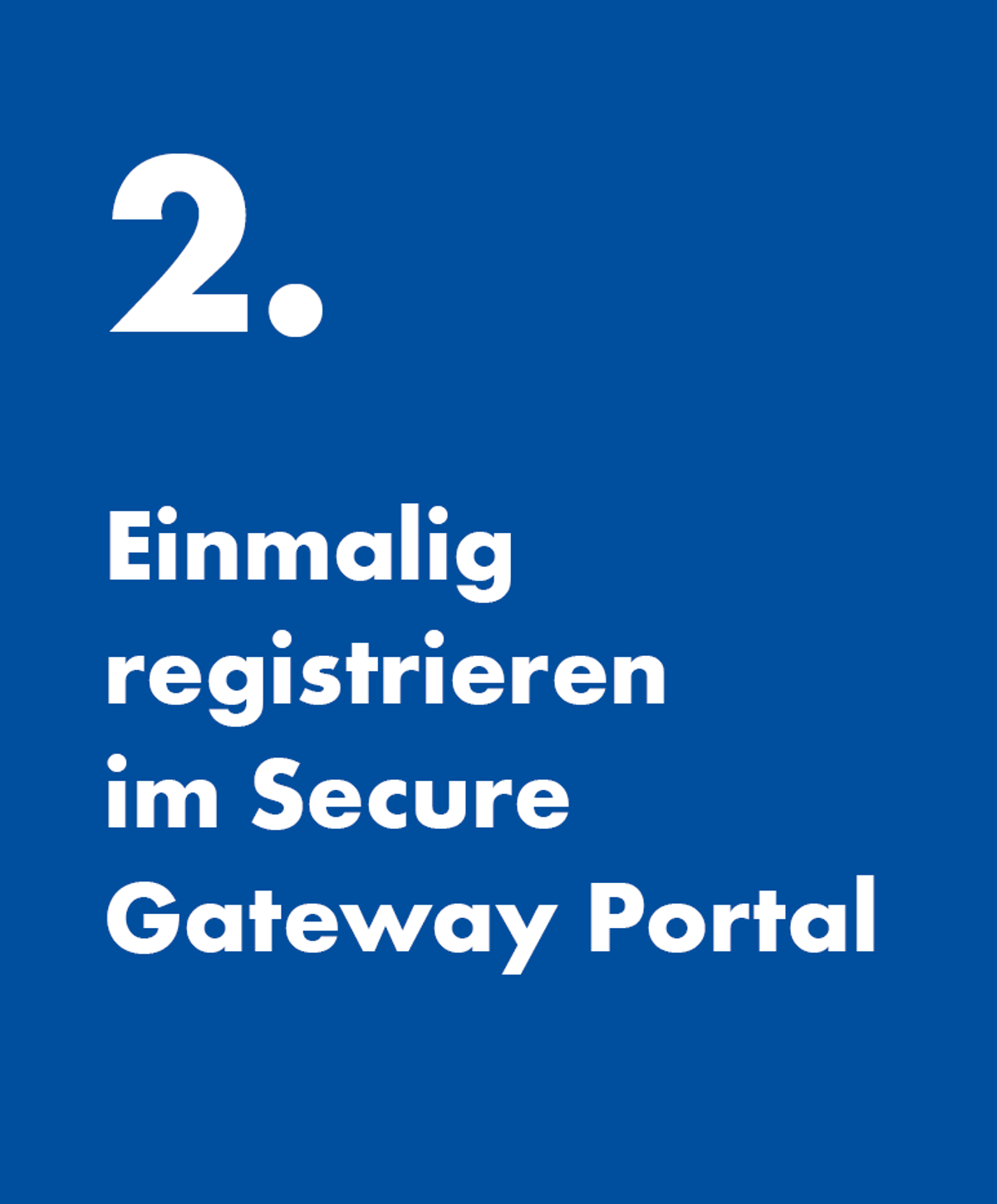 2. Anmeldung Secure Gateway Portal